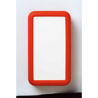 タカチ電機工業 LCS型シリコンカバー付プラスチックケース オフホワイト/レッド LCS135Hー9VーWR 1個 1セット(3個)（直送品）