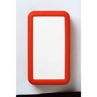 タカチ電機工業 LCS型シリコンカバー付プラスチックケース オフホワイト/レッド LCS135HーM2ーWR 1個 1セット(3個)（直送品）