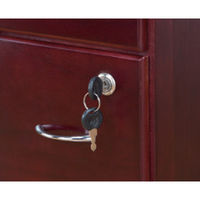 ファミリー・ライフ 天然木鍵付きチェスト 隠し収納付き 幅400×奥行320×高さ600mm 1台（直送品）