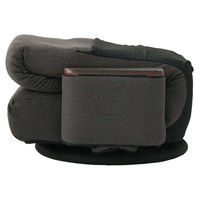 【軒先渡し】松風まつかぜ座椅子 無段階リクライニング 360度回転 ポケットコイル グレー 83-872 1脚（直送品）