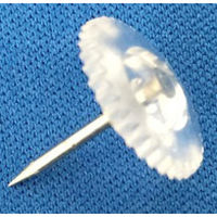 アイ・エス セミ増量:カラー画鋲 透明 ILCK-01T 1セット(3ケース)