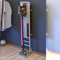 B.Bファニシング CHROME コードレススティッククリーナースタンド ホワイト 幅273×奥行373×高さ1325mm CHCS-270 1台（直送品）