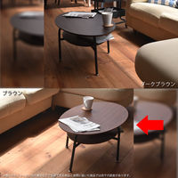 B.Bファニシング センターテーブル ブラウン 幅900×奥行500×高さ360mm TAS-0022BR 1台（直送品）