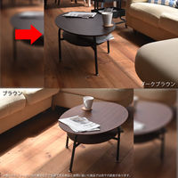 B.Bファニシング センターテーブル ダークブラウン 幅900×奥行500×高さ360mm TAS-0022DBR 1台（直送品）