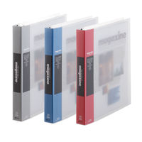 キングジム クリア-ファイルマガジン差し替え式 青 197Wアオ 1冊