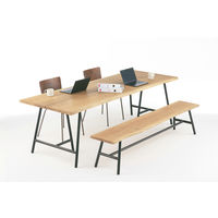 【開梱設置込】ジャーナルスタンダードファニチャー SQUARE ROOTS 天然木テーブル 幅1800×奥行900～950×高さ720mm 1台（直送品）