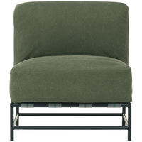 ジャーナルスタンダードファニチャー フィールドソファ アームレス カーキ 1脚（取寄品）