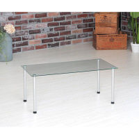 永井興産 3WAYガラステーブル CR（クリア）幅800×奥行400×高さ385mm　NK-842　1台（直送品）