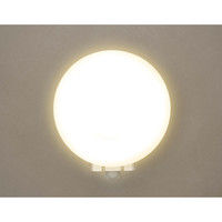 アイリスオーヤマ LEDポーチ灯センサー付 円型 電球色相当 500lm IRBR5L-CIPLS-MSBS（直送品）