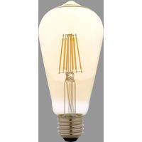 アイリスオーヤマ LEDフィラメント電球 琥珀調 キャンドル色60形相当(810lm) LDF7C-G-FK 1個