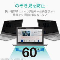 プライバシーフィルター 15.6W型 マグネットタイプ のぞき見防止 セキュリティ 液晶保護 EF-PFM156W エレコム 1個（直送品）