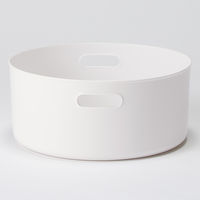 無印良品 やわらかポリエチレンケース 丸型 中 約直径36×高さ16cm 1箱（6個入） 良品計画