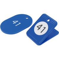 オープン工業 クロークチケット(41~60) 緑 BF-152-GN 1箱(20組)