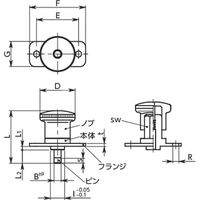 鍋屋バイテック インデックスプランジャ PFHXS-8-10（直送品）