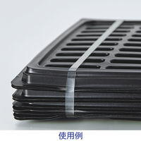 日清紡テキスタイル モビロンバンド （洗浄タイプ） 80X6X0.4 透明 1袋 （100g・約195本入） 336-8599