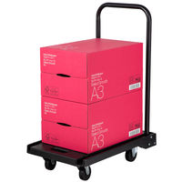 【台車】 アスクル 「現場のチカラ」 小型樹脂折りたたみ台車スタンダード ブラック 1台  オリジナル