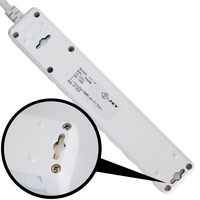 ファーゴ　回転式電源タップ「TAPKING」　USB無　ホワイト　2P式/6個口/2m/差込口回転式/雷ガード付　PT606WH