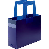 キングジム　ファイバリッツ　ボックスファイル（透明）　Ａ４　背幅１１１ｍｍ　ネイビー　ＦＶ４９０３Ｔネイ