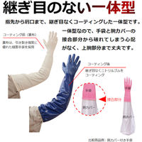 【ニトリル手袋】 ショーワグローブ 腕カバー付手袋 ニトローブTYPE-R65 No.774 ブルー L 1双