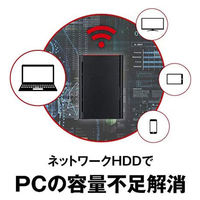 NAS（ネットワークハードディスク）2TB 2ドライブ リンクステーション HDD LS220D0202G 1台 バッファロー（直送品）