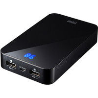 サンワサプライ モバイルバッテリー（デジタル電池残量表示・13000mAh） BTL-RDC10BKN2 1個（直送品）
