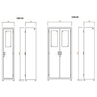 アズワン エコノミー内視鏡保管庫 除湿ユニット無し 450×400×2000 収納4コ ENN-04 1台(1個) 8-5879-01（直送品）