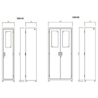 アズワン エコノミー内視鏡保管庫 除湿ユニット無し 900×400×2000 収納8コ ENN-08 1台(1個) 8-5879-02（直送品）