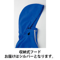 空調服 フード付ポリエステル製空調服シルバー2L KU90520C06S4 1着