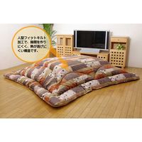 イケヒコ 国内プリント こたつ厚掛け布団単品 『京好み』 約2050×2850mm（裏地：フランネル） 1枚（直送品）