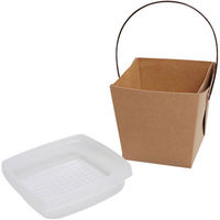 協和パック 取っ手付き 紙製弁当容器 デリメイト TK125 クラフト 00499140 1包：240枚（20×12）（直送品）