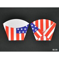 三和紙工 ワンタッチスナック容器 リバティ S アメリカンフラッグ 21200311 1包：2400枚（50×48）（直送品）