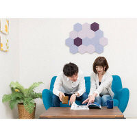 LIBGRAPHY OTTO 吸音材 防音材 六角形タイプ レッド 幅153×奥行173×厚み30mm 1セット（3枚入）（直送品）