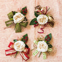 ヘッズフルリールアレンジメント/クラシックホワイトー1 1セット（12個：6個×2パック）