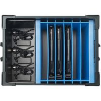 サンワサプライ プラダン製タブレット・ノートパソコン収納ケース(6台用) PD-BOX3BK 1台