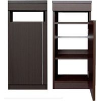 大谷工業 デルネ モデム収納TELシェルフ DMD-40-D ダークブラウン 幅392×奥行280×高さ900mm 1台（直送品）