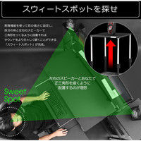 【車上渡し】 バウヒュッテ 昇降式スピーカースタンド ブラック 幅400×奥行400×高さ750mm 1セット（3台入り）（直送品）