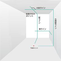 TJMデザイン レーザー墨出し器 ZERO BLUEリチウムーKY 受光器・三脚セ ZEROBL-KYSET 1セット