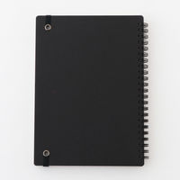 無印良品 上質紙 ダブルリングノート ゴム留付 A5　80枚 6mm横罫 1箱（5冊入） 良品計画