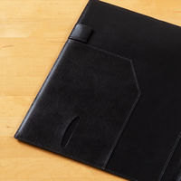 レイメイ藤井 zeitVektor クリップファイル A4 (再生皮革製) ブラ ZVF654B 1個