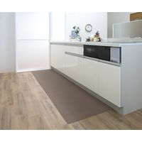 サンコー キッチンマット60×240cm ブラウン KG-06 1枚