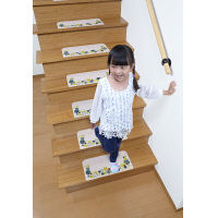 サンコー おくだけ階段マット クローバー ライトベージュ KO-96 1セット（直送品）