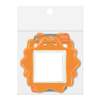 共栄プラスチック 桜型名札 オレンジ 10枚 C-7-10-O