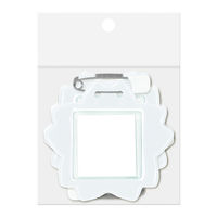 共栄プラスチック 桜型名札 白 10枚 C-7-10-W