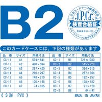 共栄プラスチック ORIONS 硬質カードケース B2 CC-2 1枚