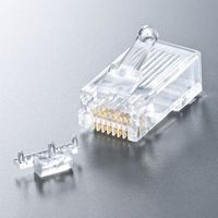 サンワサプライ カテゴリ6A RJ-45コネクタ(単線用) ADT-6ARJ-10 1袋(10個入)