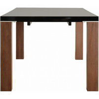 【軒先渡し】 関家具 ダイニングテーブル ブラック木目/ショコラ 幅2000×奥行900×高さ700mm DT531200HBCH 1台（直送品）