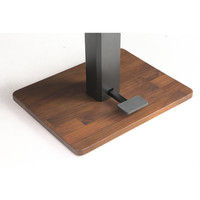 【車上渡し】 関家具 昇降テーブル フォード ウォールナット ダークブラウン 幅1200×奥行800×高さ725mm NDW-1220 1台（直送品）