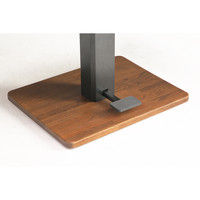 【車上渡し】関家具 昇降テーブル ロメオ オーク ブラウン 幅1200×奥行800×高さ725mm NDW-1220 1台（直送品）