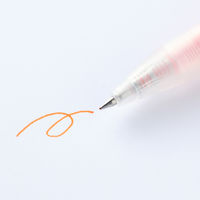 無印良品 さらさら描けるゲルインキボールペン ノック式 0.5mm オレンジ 1箱（10本入） 良品計画