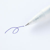 無印良品 さらさら描けるゲルインキボールペン ノック式 0.5mm 青 1箱（10本入） 良品計画